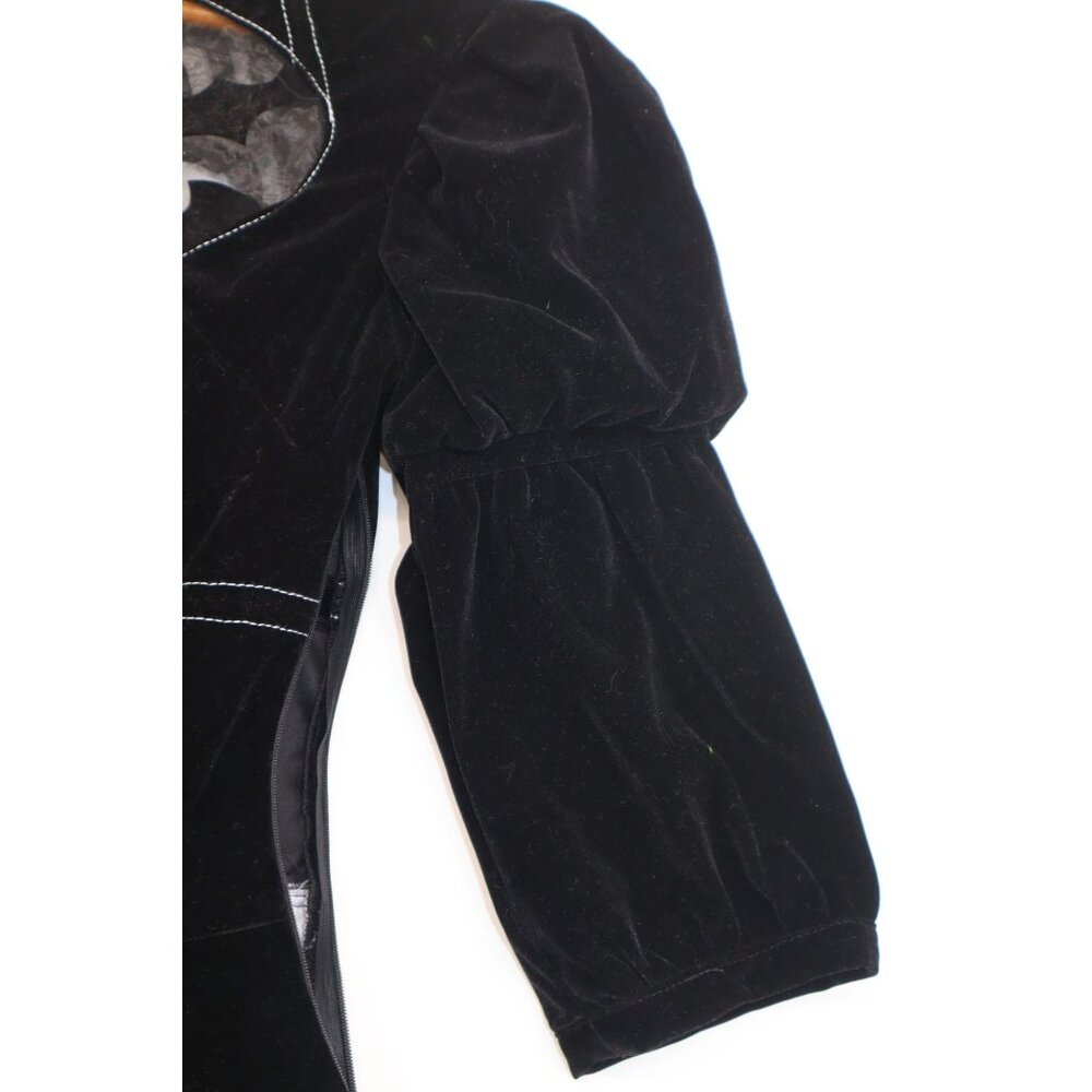 NWT Delusion Anime Black Nier Automata Lolita Dress M Velvet Cosplay Whimsygoth - Picture 7 of 15